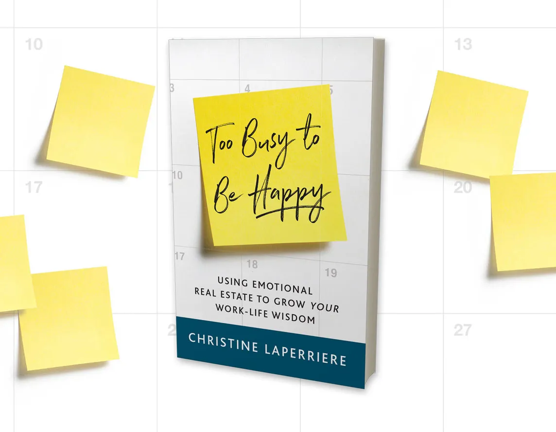 Grab a Copy of Christine's Book: Too Busy to Be Happy
